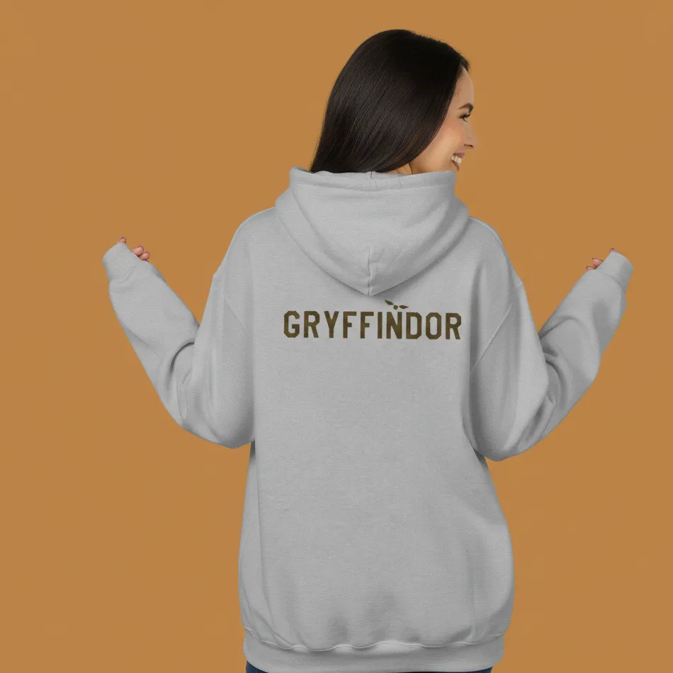 Women grey gryffindor inspired hoodie
