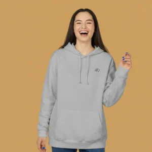 Women grey kattar clothing logo hoodie