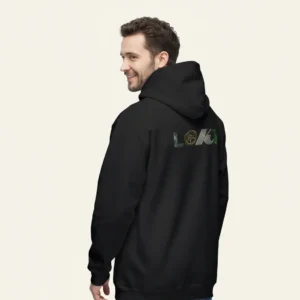 Men black loki inspired hoodie