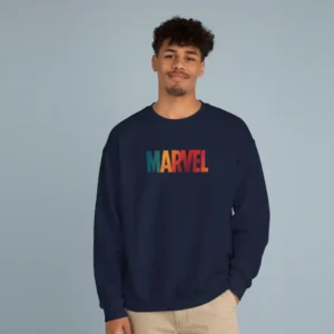 Men navy marvel inspired sweatshirt