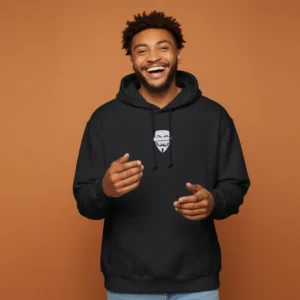 Men black money heist inspired hoodie