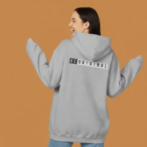 Women grey be original motivational hoodie