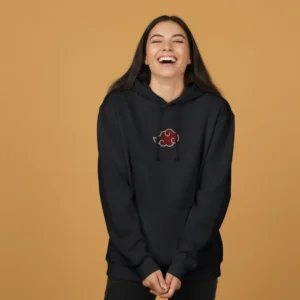 Women black naruto akatsuki inspired hoodie