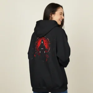 Women black naruto anime inspired hoodie