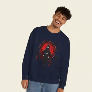 Men navy naruto inspired sweatshirt