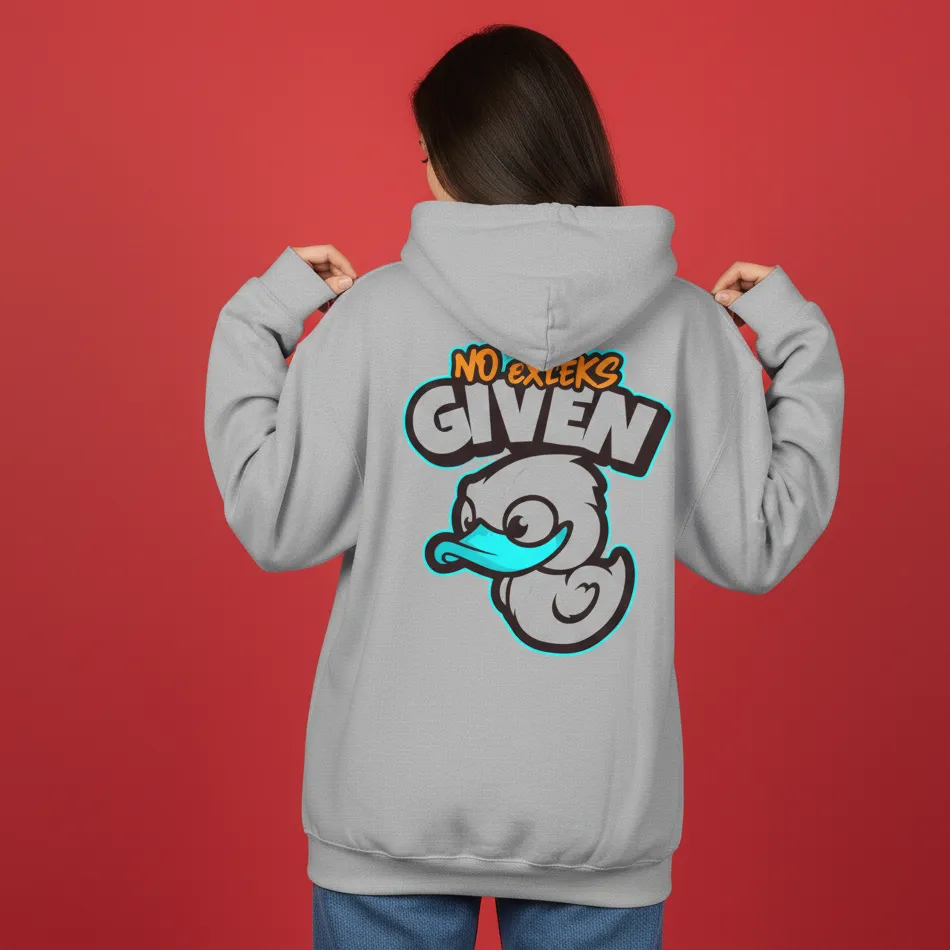 Women grey no ducks given inspired hoodie