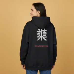 Women black peacemaker inspired hoodie