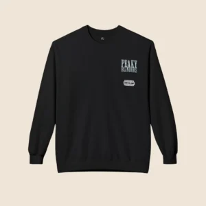 Peaky Blinders Inspired Black Sweatshirt for Men | Blade Text Graphic