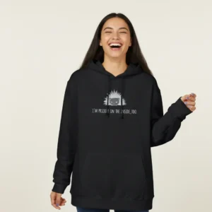 Women black porcupine inspired hoodie