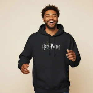 Men black ravenclaw inspired hoodie