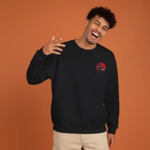 Men black rick and morty inspired sweatshirt