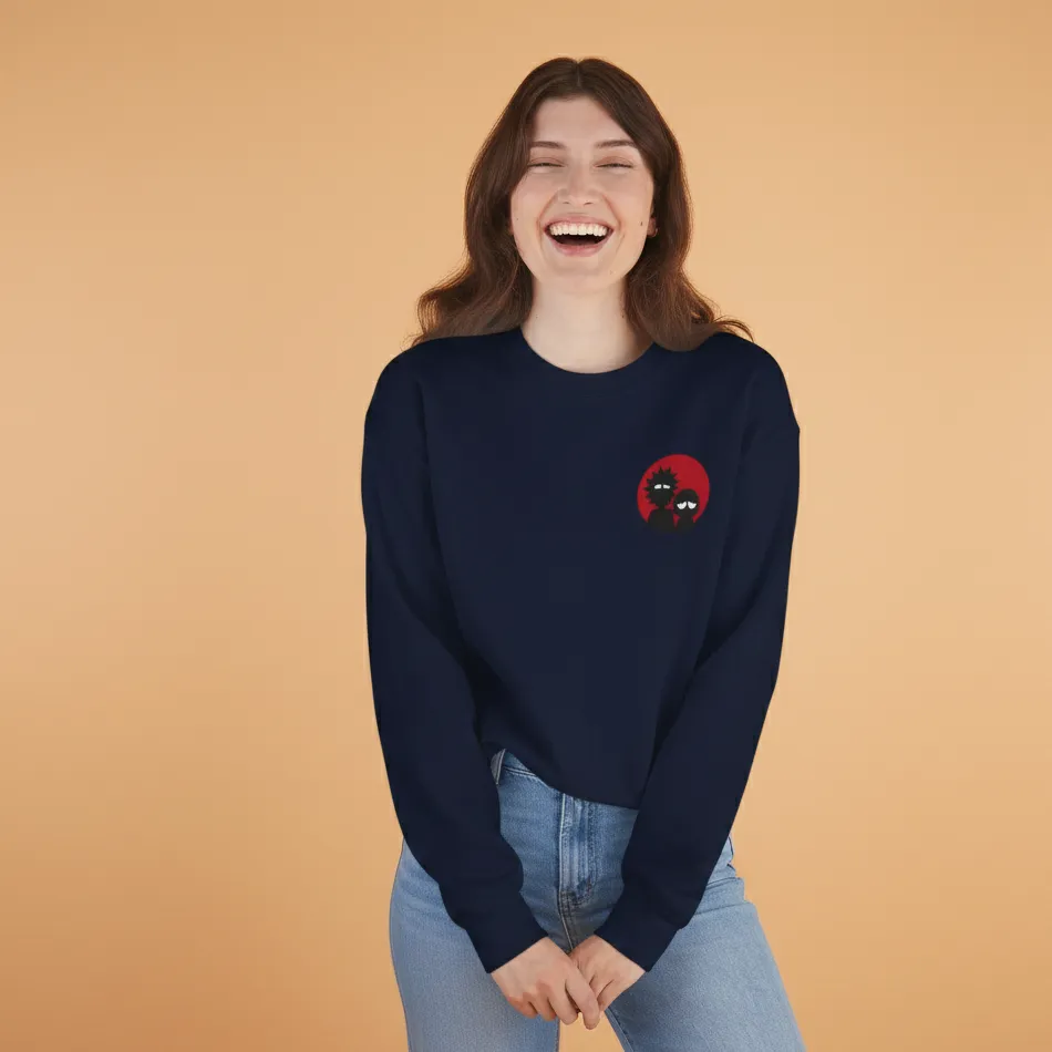 Rick and Morty Inspired Navy Sweatshirt for Women | Cartoon Graphic
