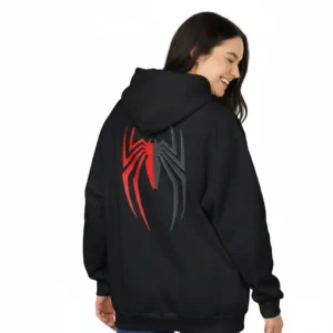 Women black spider-man and venom inspired hoodie