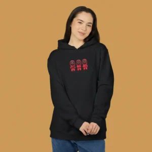 Women black squid game inspired hoodie