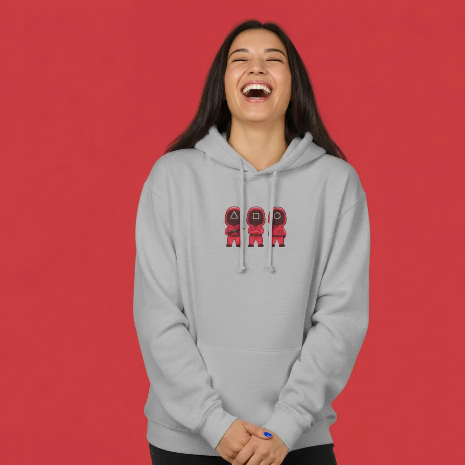 Women grey squid game inspired hoodie