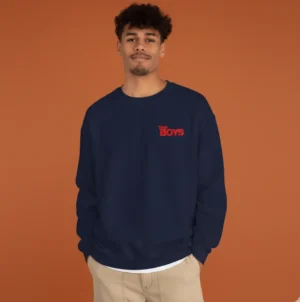 Men navy the boys inspired sweatshirt