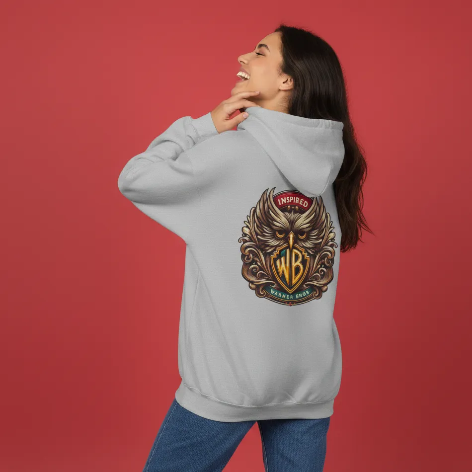 Women grey warner bros inspired owl hoodie