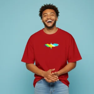 men freedom bird red oversized t-shirt