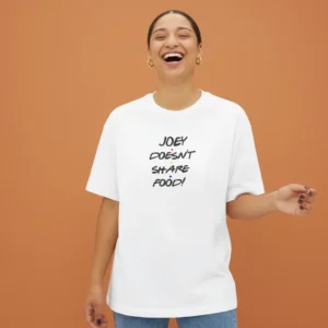 women friends show actors graphic beige oversized t-shirt