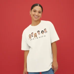 women seahorse inspired white oversized t-shirt