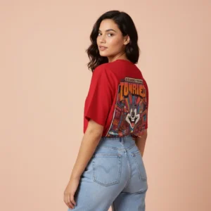 women wb bugs bunny red oversized t-shirt